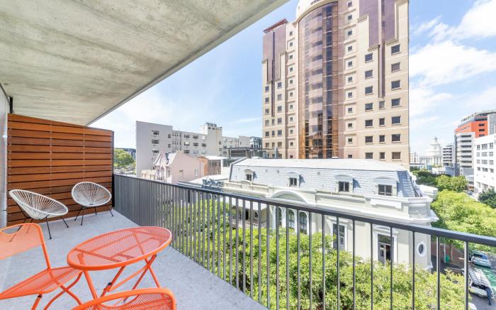 Studio with large balcony