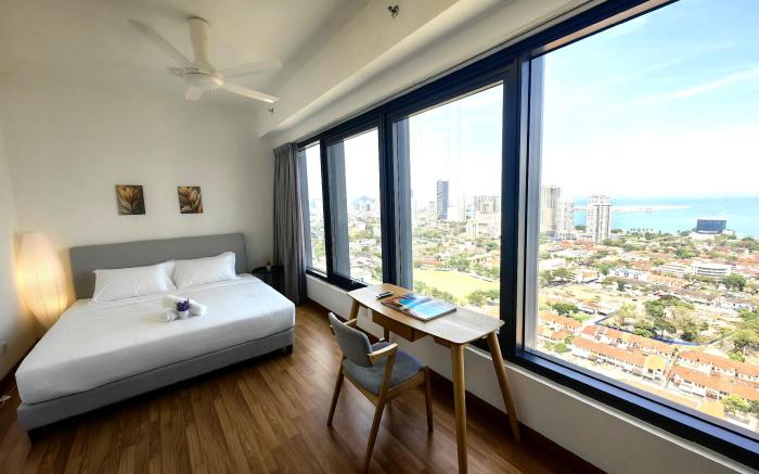 LS Tropicana 218*sea view*1BR*Georgetown*King bed