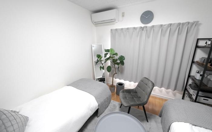 Close to Shinjuku! [4th]Twin beds,Projector!