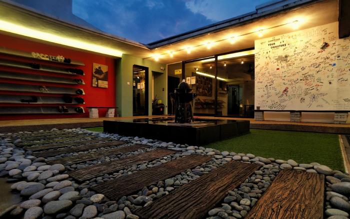 Beds In Garden Hostel