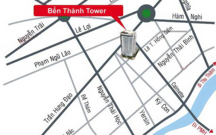 Ben Thanh Tower 2BR Lovely Apartment Balcony