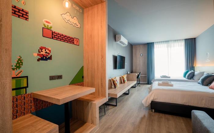 TKbed family suite room with balcony