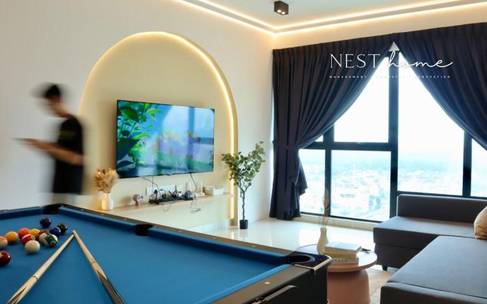 【Pool Table & Bathtub!】Cloud Nine Suite【Southkey】