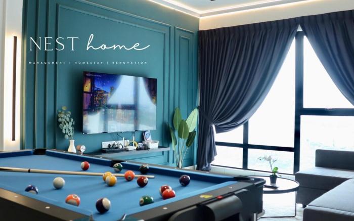 【Pool Table & Bathtub!】D'Serene Suite【Southkey】14