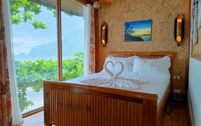 Hut sunset view
