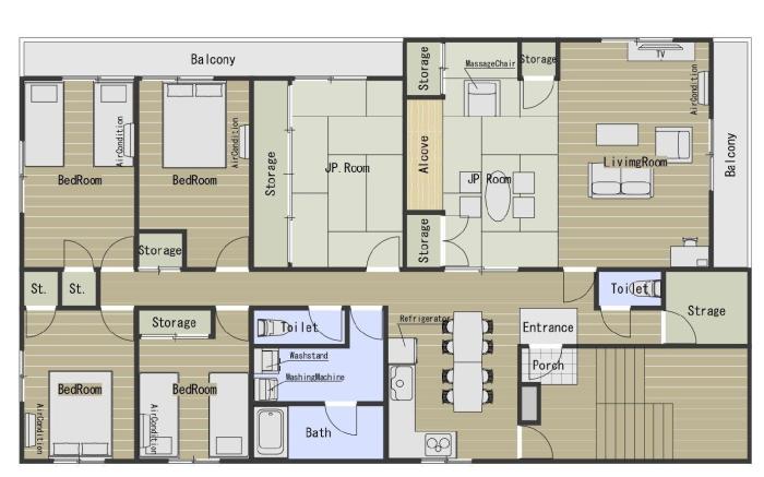 Close to Naha downtown&monorail sta. Free WiFi !