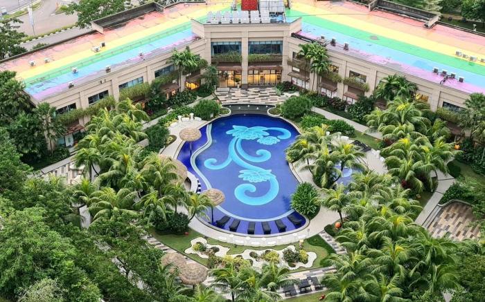[2 Rooms unit w Balcony & Spectacular view] -4 pax