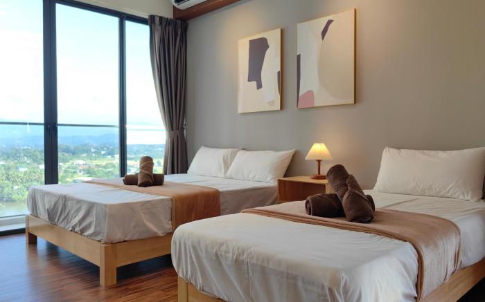 Sunset View|FreeParking|KAvenue|Cozy Room 3-4 Pax