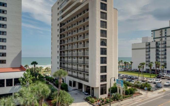OceanView 1BR Condo w Balcony at Meridian Plaza