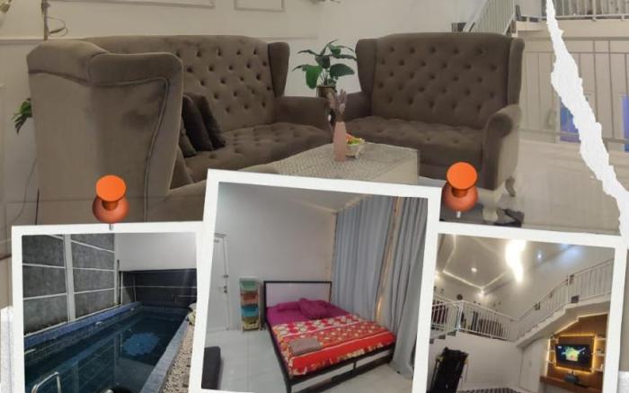 Rumah Rindu  3 kamar 2 kamar mandi + kolam renang