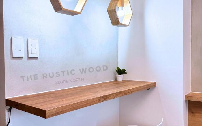 Rustic Wood w/ City & Mt. Arayat View