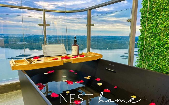 【Bathtub & Sunset Seaview!】Luxury Suite @Danga Bay