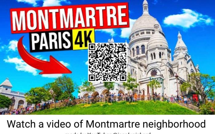 Designer apartment in Montmartre for up to 6 pers