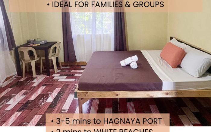 AC Room2 w/ Shared CR, Near Hagnaya Port & Beaches