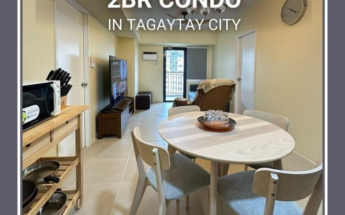 Cozy 2 Bedroom in Tagaytay | 100inTV & Parking