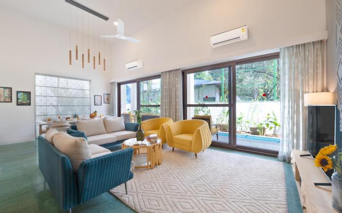 L-M309 3BHK villa with private pool, Anjua