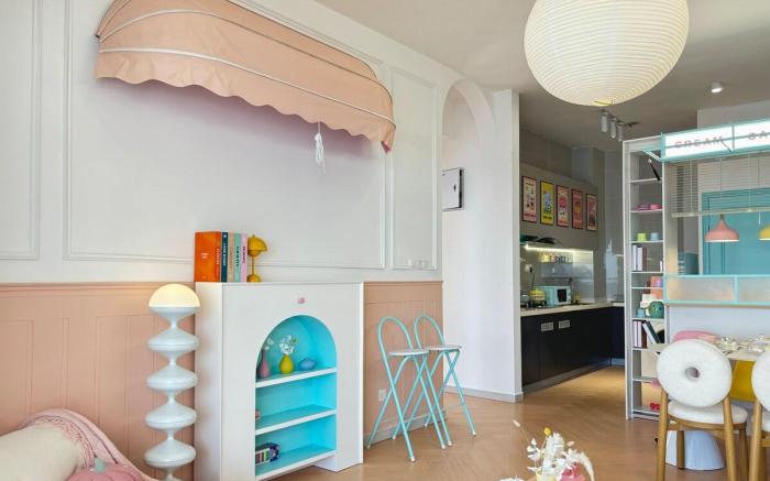 Dooga Ins-Macaron Cafe Seaview Cozy Pastel Retreat