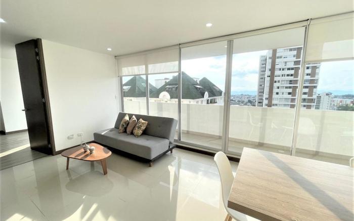 CH-Apartamento en Fundadores con piscina,sauna,bbq