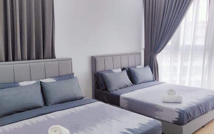 27Johor, nearCIQ, Danga bay Free parking 3BR@15pax
