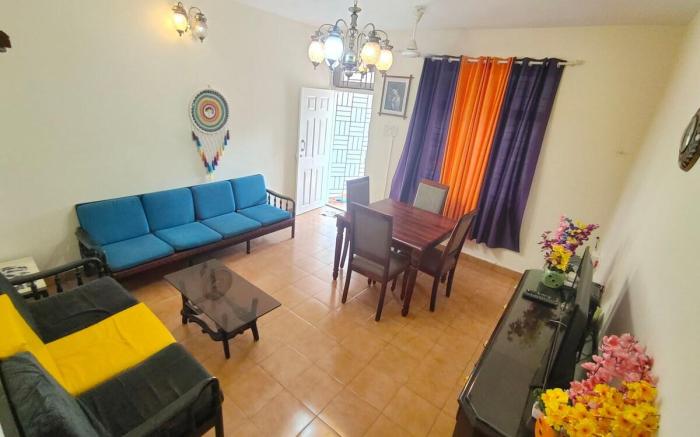 2BHK Wid AC/Backup/wi-fi Near Candolim Beach