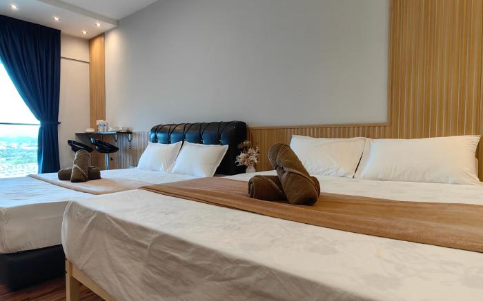 High Floor|Near Airport|Cozy Room|K Avenue 4 Pax