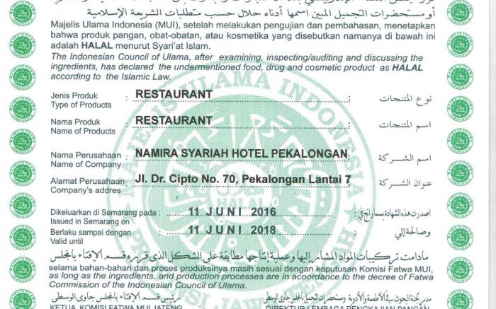Namira Syariah Hotel Pekalongan