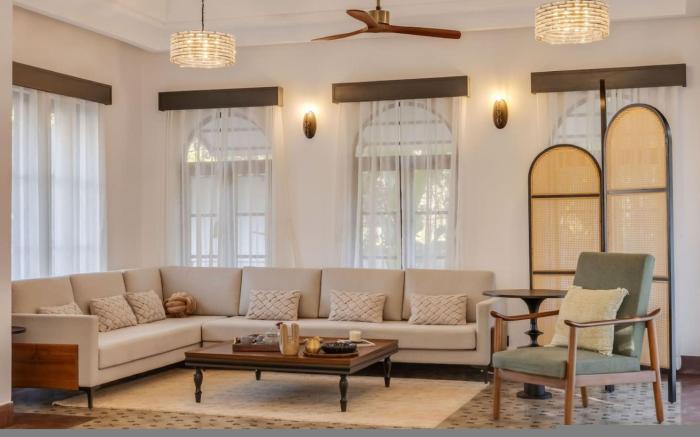 Lux 3BR Villa in Siolim, 4km to beach | Wadi House