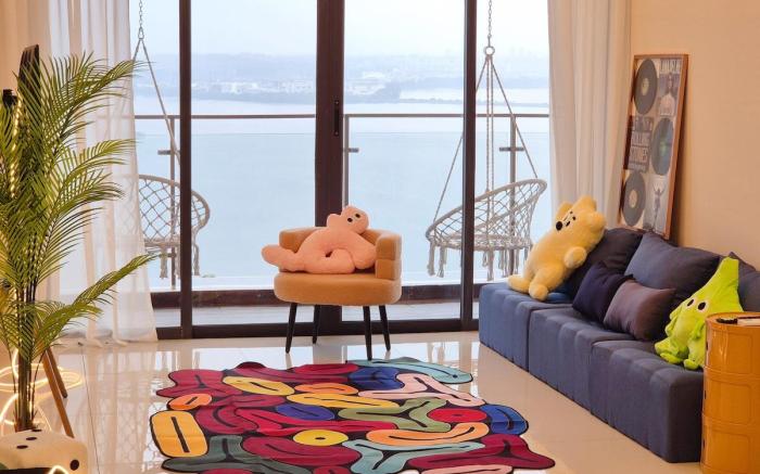 [8 Pax 3 Room 3 Baths] Funky Pop Art Seaview Home