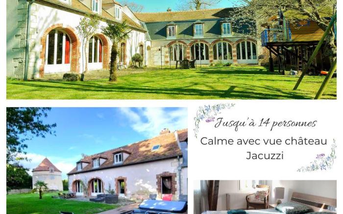 Propriété historique vue château, calme et jacuzzi