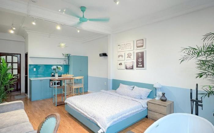 H"Home: Căn hộ mới có ban công, thang máy quận 1