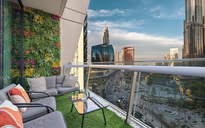 Stylish 1BR | Burj Khalifa View