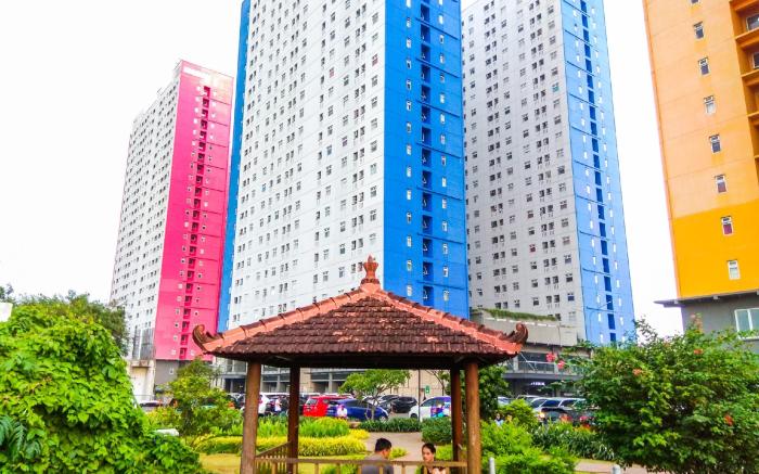Good Place 2BR Green Pramuka City Apt By Travelio