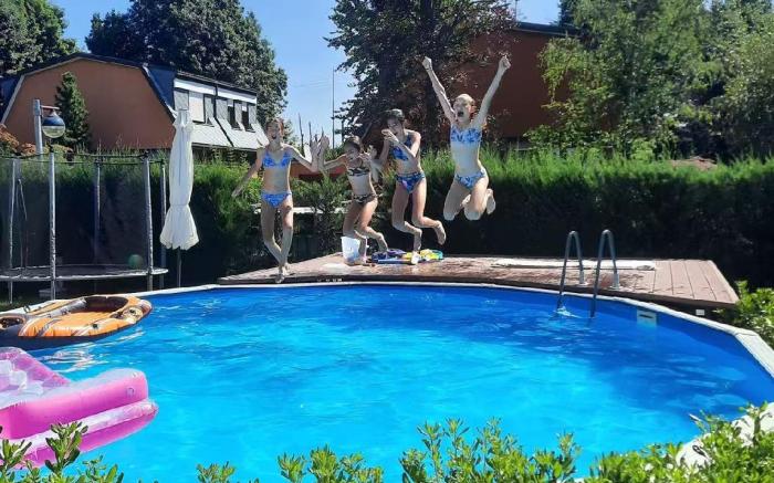 La "Villa del Tempo" è una villa a due piani 