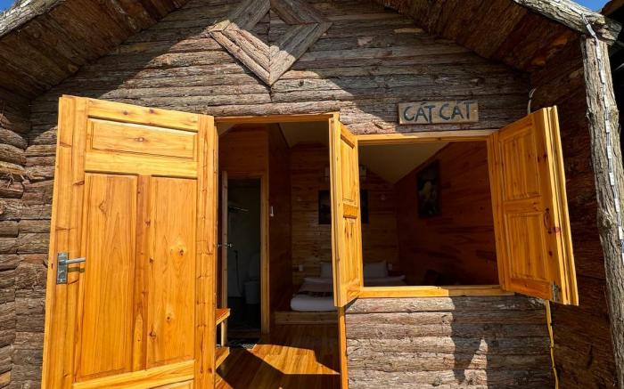 Wooden bungalow 1 double bed