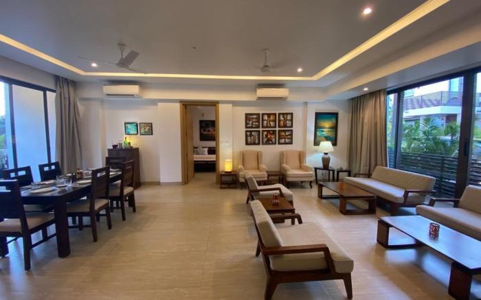Hi5 Stays Luxe 3BHK with Private Pool in NorthGoa