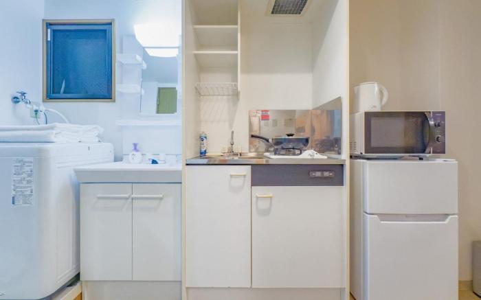 晴空塔｜押上站步行1分钟｜26㎡大床房带阳台电梯｜独立卫浴｜生活用品家电齐全｜旅行生活交通购物全便利