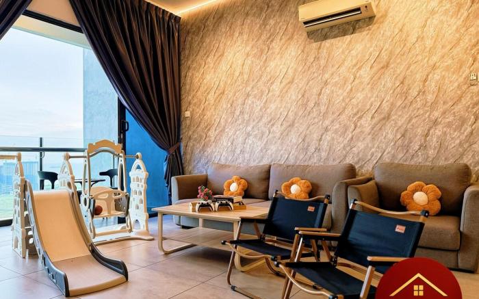 Atlantis Luxury Design 8人入住 海景&夕阳景色 小孩滑梯 游戏机 小孩床