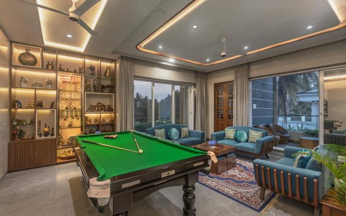 SaffronStays Skylight 4BHK Villa with Pool Table