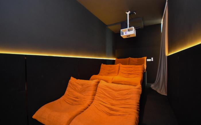 Neverland Slide Playroom Loft| Private Cinema Room