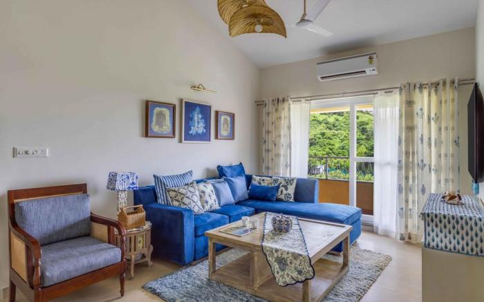 tisyastays | Blue Haven 2BHK with Pool & Gym