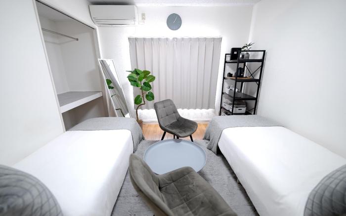 Close to Shinjuku![5th] Twin beds,Projector!