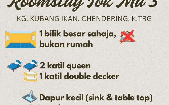 ROOMSTAY TOK MA 3, KUBANG IKAN, CHENDERING