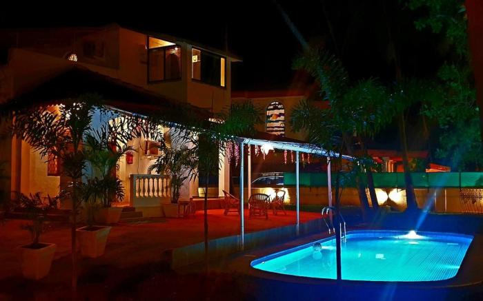 The White House with Private Pool, Calangute Beach