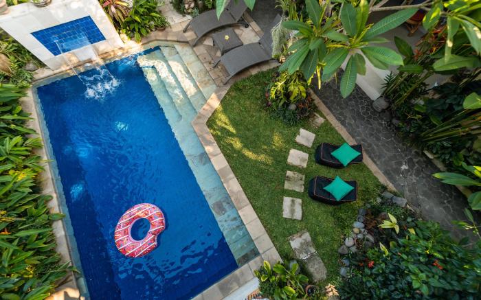 Angel House Ubud Eco Villa Lumbung room Pool View 