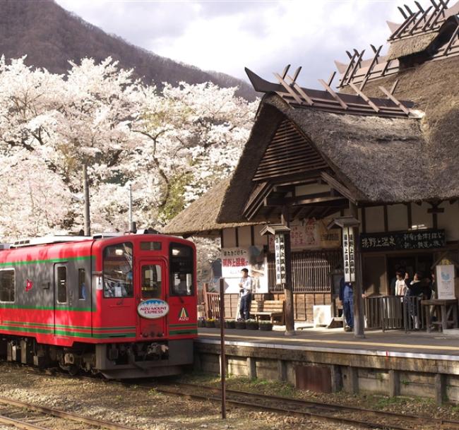 東北旅遊|百選賞櫻名所~會津若松城.會津鐵道.置賜回廊.三春瀧櫻.合掌村.東光酒藏.日本三大和牛~米澤牛餐.溫泉五日