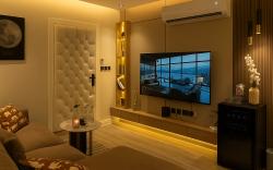 One bedroom apartment and living room