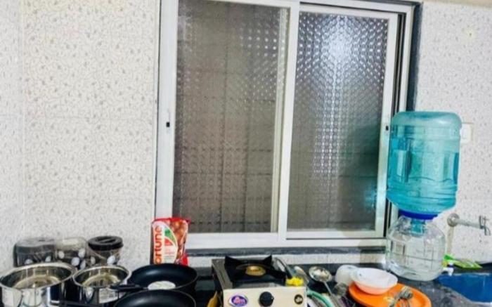 1 BHK flat with Free Wi Fi Kitchen