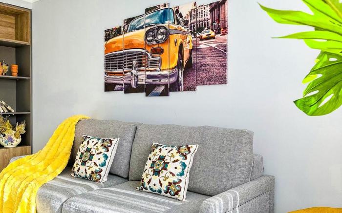 Apartment on Arbat Almaty with mountain views