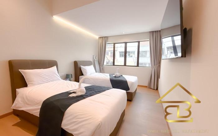 Private Twin Room + Bathroom @ Ipoh Town TV&Wifi