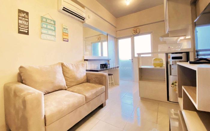 Relaxing 1BR Newton Residence Bandung By Travelio